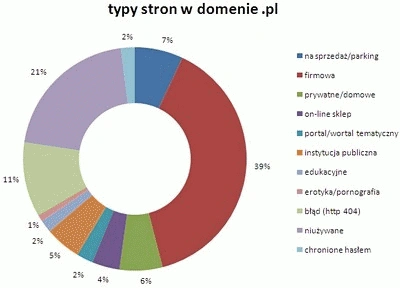 Domeny firmowe najpopularniejsze w polskim internecie