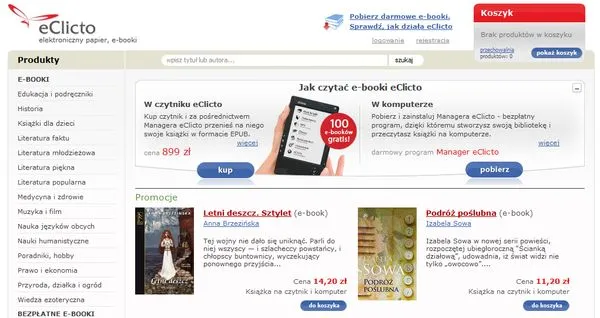 Polski czytnik e-booków eClicto trafia do sprzedaży