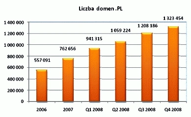 NASK: 2008 - rekordowy rok w rejestracji domen .pl