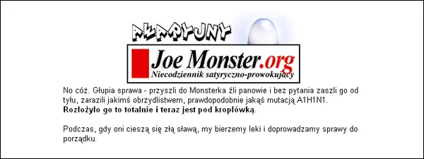 Włamanie do JoeMonster.org