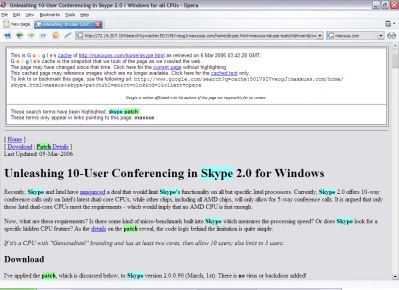 Haker łamie ograniczenia Skype - witryna hakera przestaje istnieć