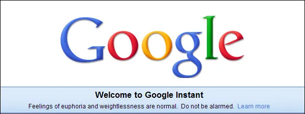 Google Instant - błyskawiczne wyszukiwanie