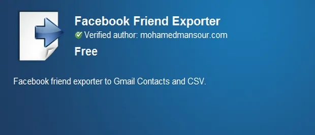 Łatwy sposób na eksport znajomych z Facebooka