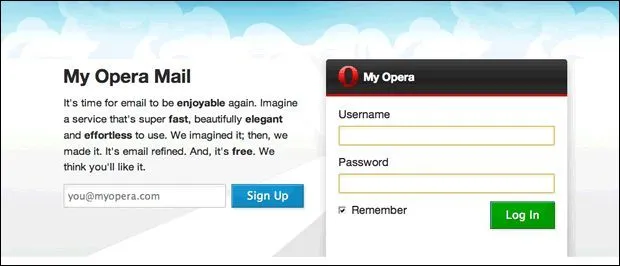 Opera startuje z nową usługą pocztową My Opera Mail