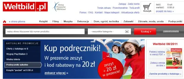 Weltbild.pl - nowa strona internetowa sklepu kdc.pl
