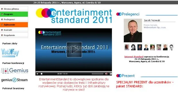 Konferencja EntertainmentStandard 2011 już wkrótce