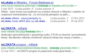 <p>Nowy mBank.pl - analiza serwisu ze względu na SEO</p>