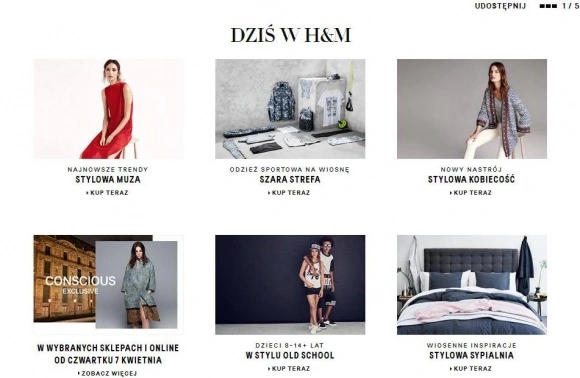 H&M otwiera siedem kolejnych sklepów online w Europie