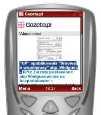 Gazeta.pl w wersji mobilnej