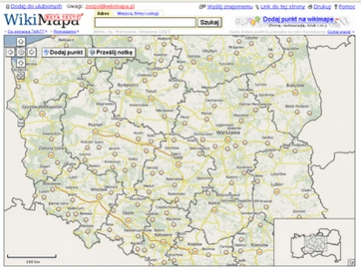 <p>Dotleniona wikimapa od o2.pl</p>