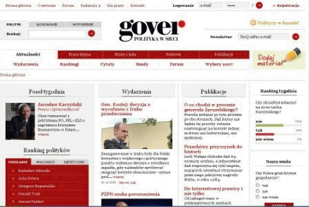 Gover.pl - dla tych, którzy nie mają dość polityki